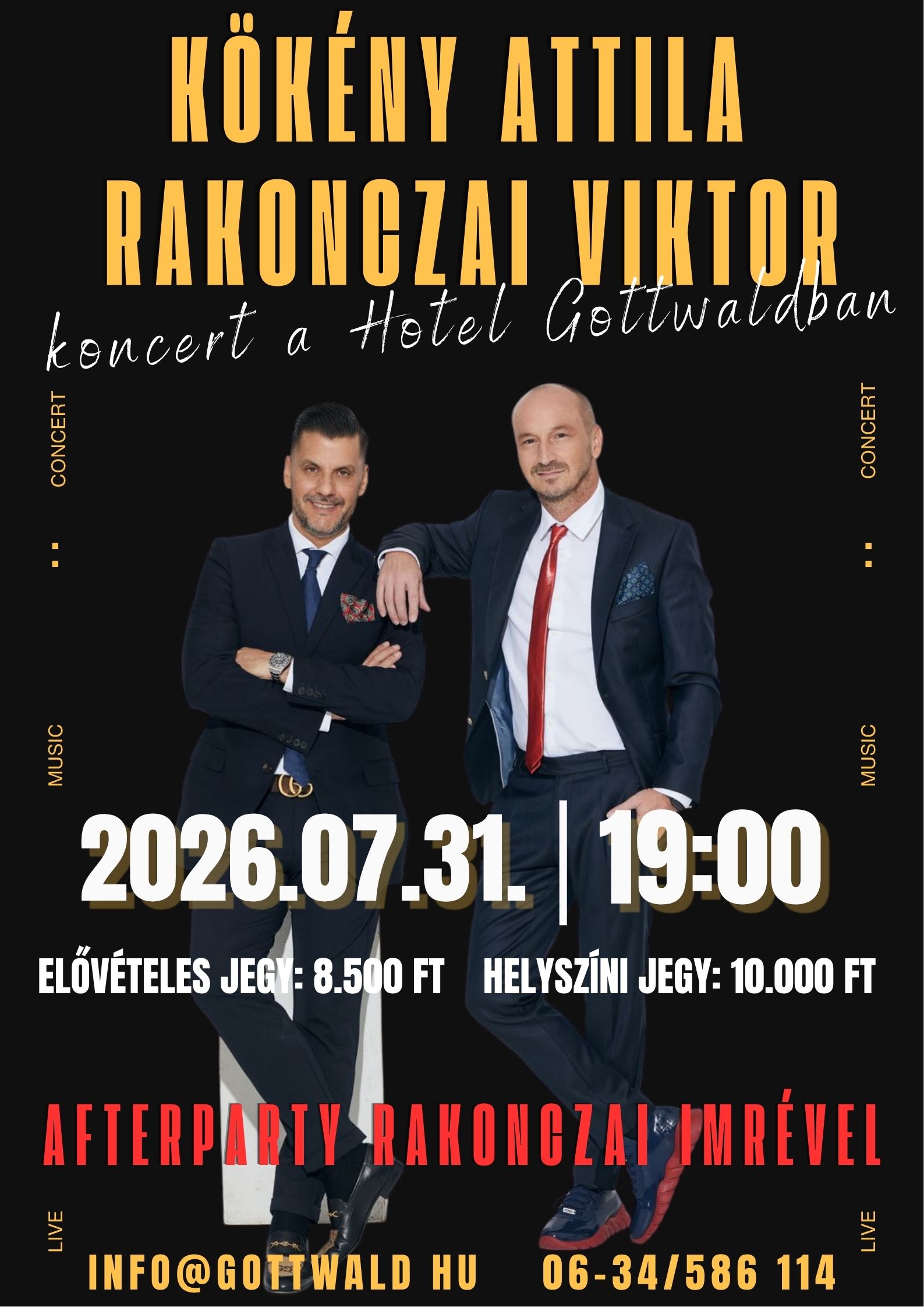 Kökény Attila & Rakonczai Viktor koncert a Hotel Gottwaldban