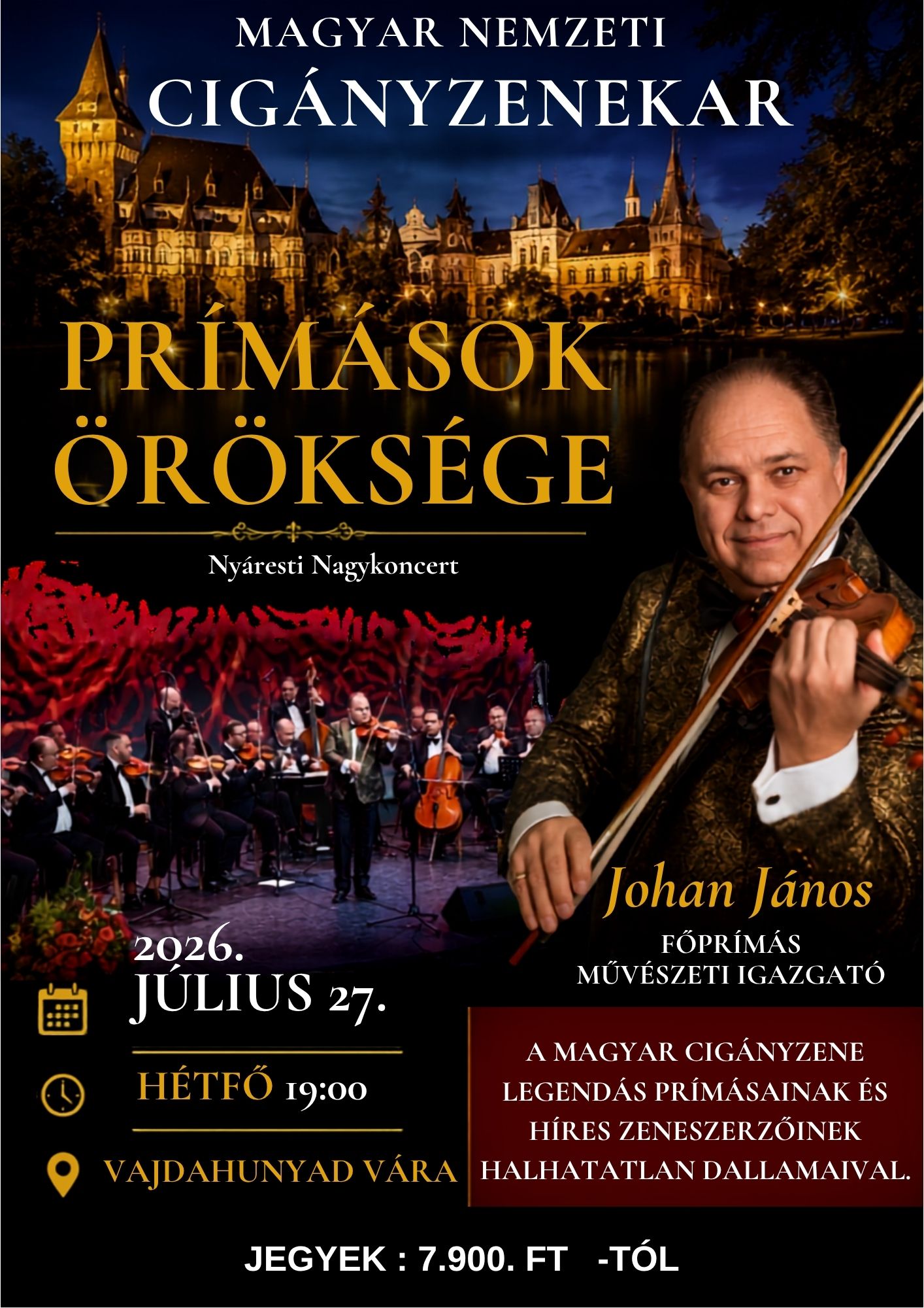 PRÍMÁSOK ÖRÖKSÉGE - Nyáresti Nagykoncert