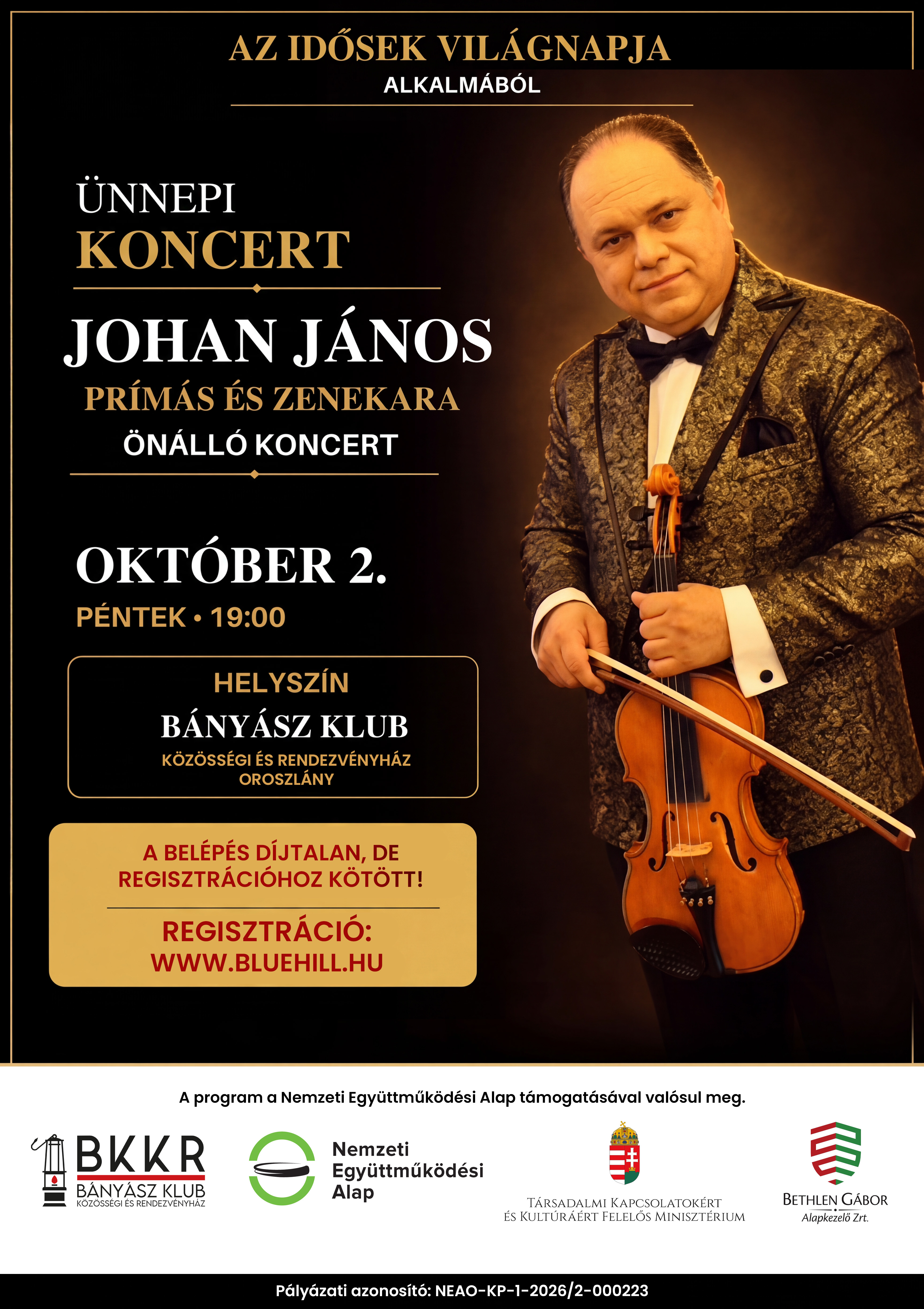 Ünnepi koncert az Idősek Világnapja alkalmából