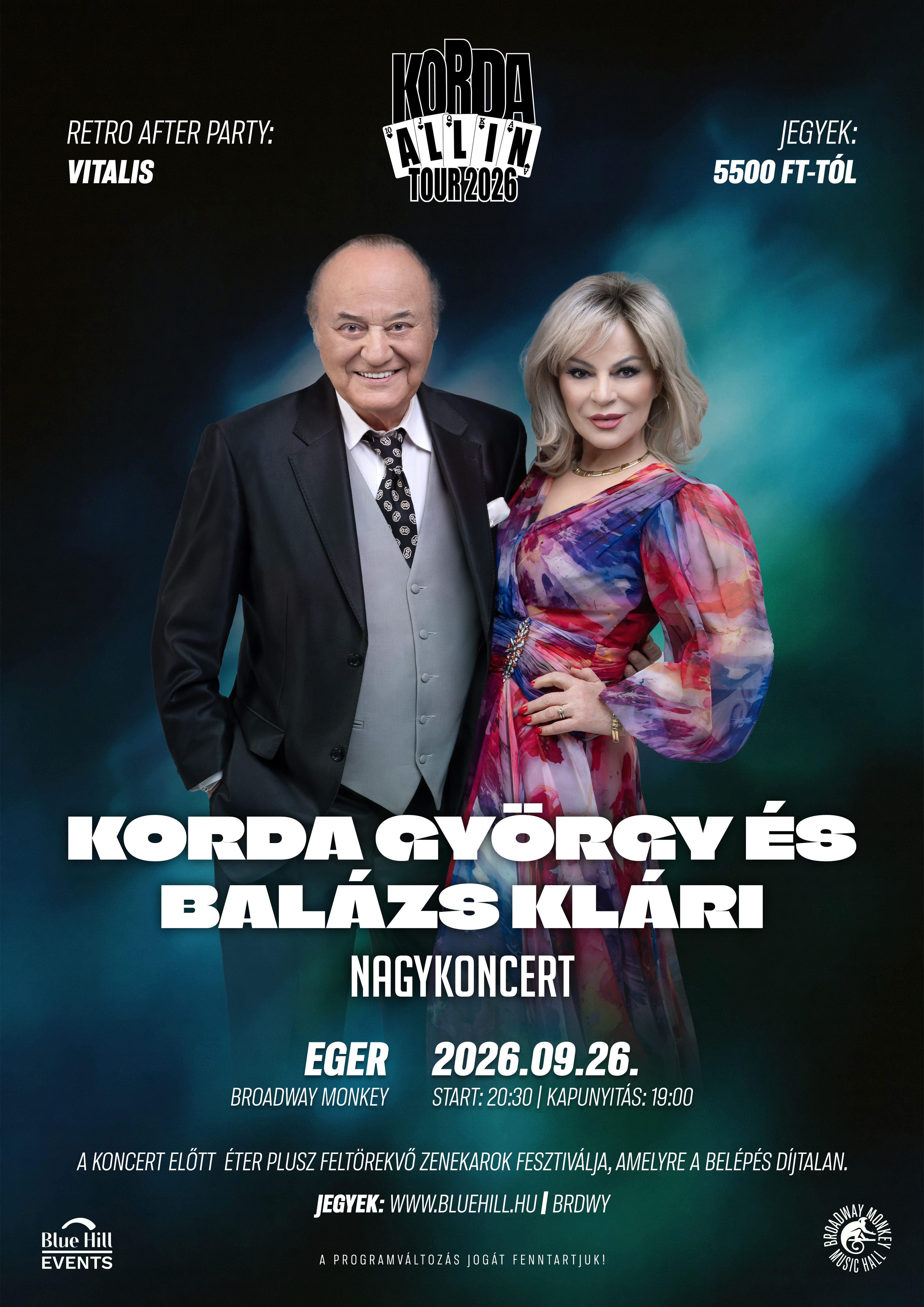 Korda György és Balázs Klári - Nagykoncert Eger